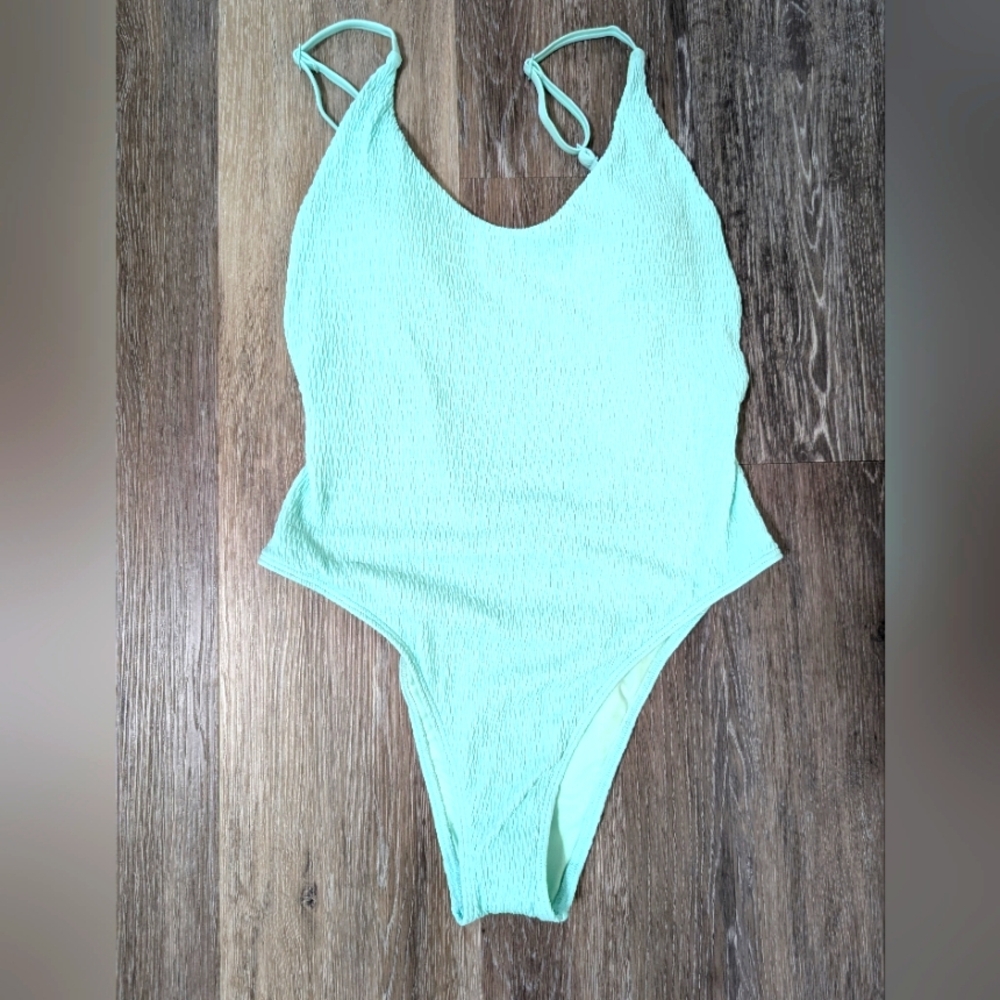 Aerie Textured One-Piece Swimsuit